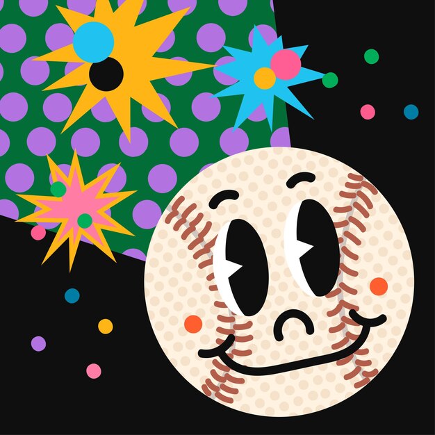 Ilustración de pelota de béisbol