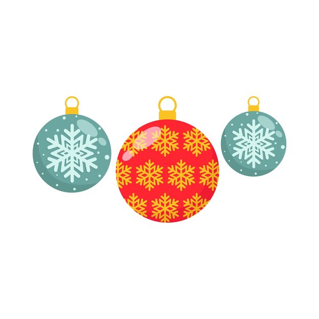 Ilustración de la pelota de Christmasmast