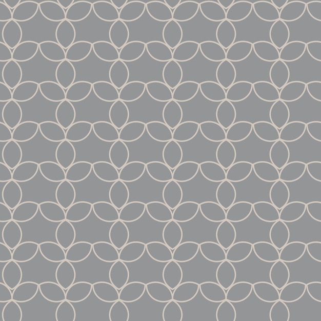 Ilustración perfecta de vector moderno. Patrón floral sobre un fondo gris. Patrón ornamental para volantes, tipografía, fondos de pantalla, fondos.