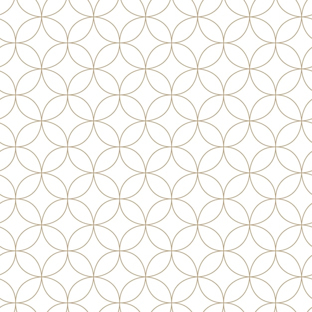 Ilustración perfecta de vector moderno. patrón de oro lineal sobre un fondo blanco. patrón ornamental para folletos, impresión, papel tapiz, fondos.