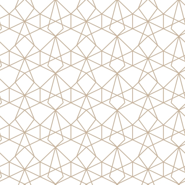 Ilustración perfecta de vector moderno patrón de oro lineal sobre un fondo blanco patrón ornamental para folletos que imprimen fondos de papel tapiz