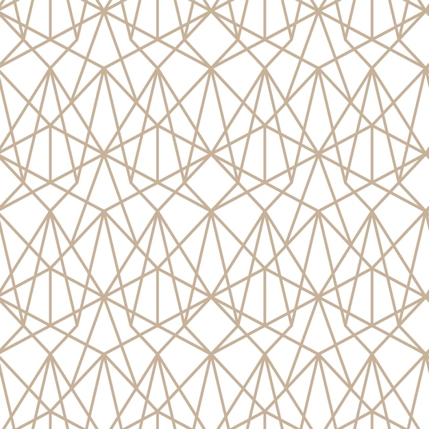 Ilustración perfecta de vector moderno patrón de oro lineal sobre un fondo blanco patrón ornamental para folletos que imprimen fondos de papel tapiz