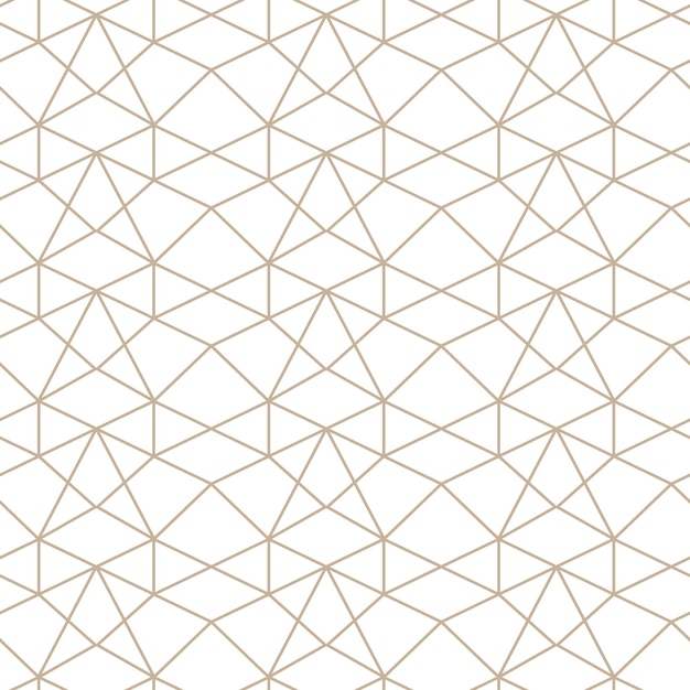 Ilustración perfecta de vector moderno Patrón de oro lineal sobre un fondo blanco Patrón ornamental para folletos que imprimen fondos de papel tapiz
