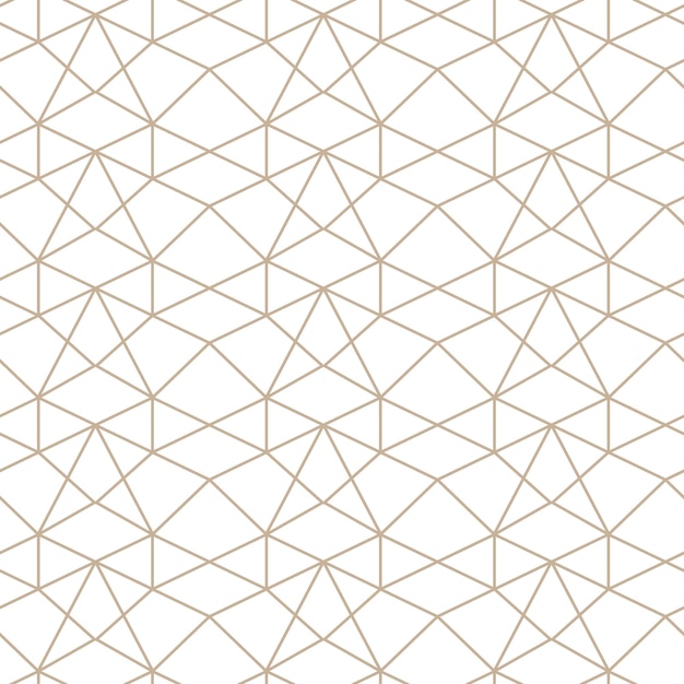 Ilustración perfecta de vector moderno Patrón de oro lineal sobre un fondo blanco Patrón ornamental para folletos que imprimen fondos de papel tapiz