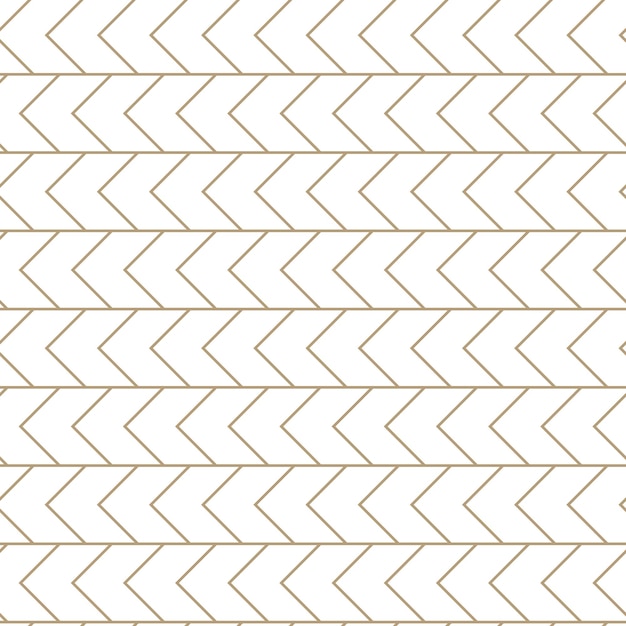 Ilustración perfecta de vector moderno Patrón de oro lineal sobre un fondo blanco Patrón ornamental para folletos que imprimen fondos de papel tapiz