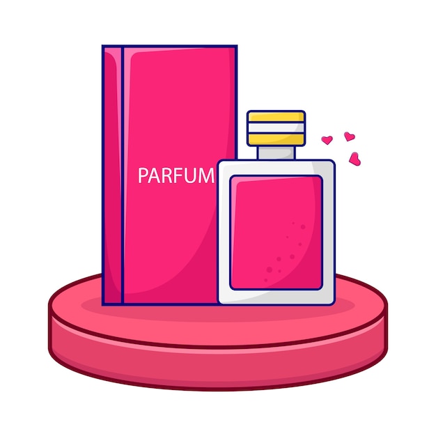 Ilustración de perfume