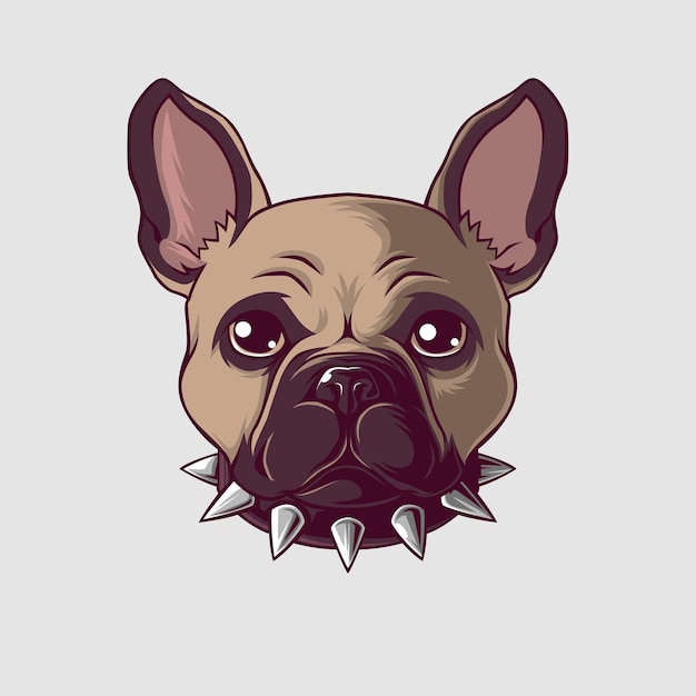 Ilustración de perro en un estilo lindo.