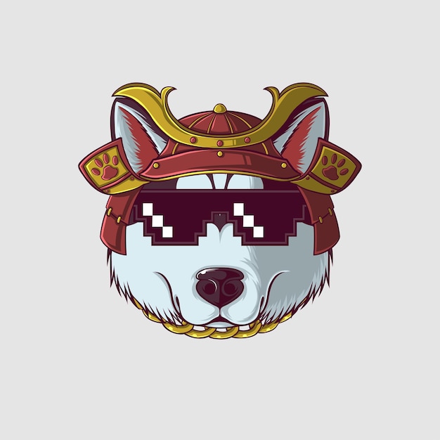 Ilustración de un perro en un estilo lindo