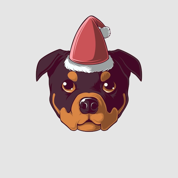 Ilustración de perro en un estilo lindo.
