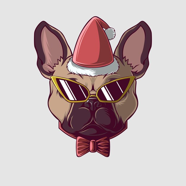 Ilustración de un perro en un estilo lindo