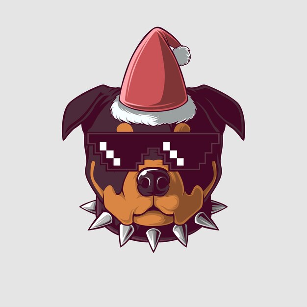 Ilustración de un perro en un estilo lindo