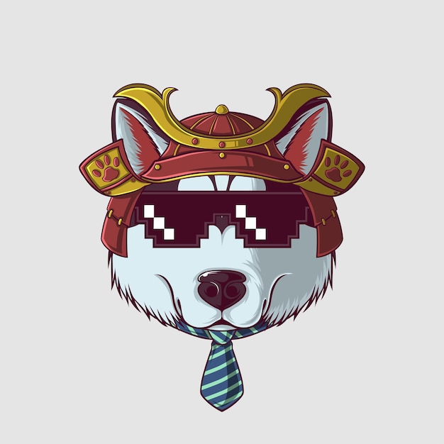 Ilustración de un perro en un estilo lindo