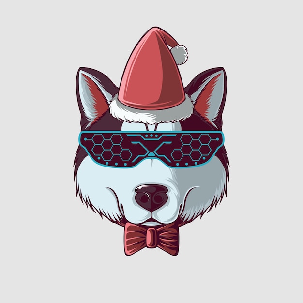 Ilustración de un perro en un estilo lindo