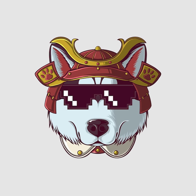 Ilustración de un perro en un estilo lindo