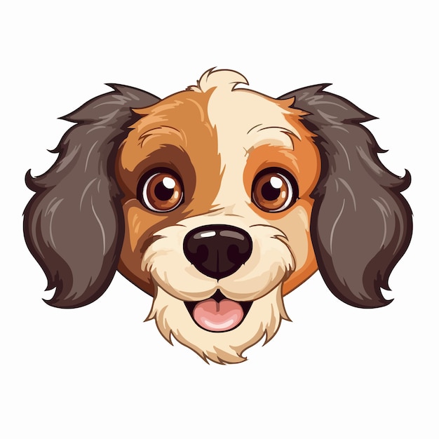 Vector ilustración de un perro shih tzu