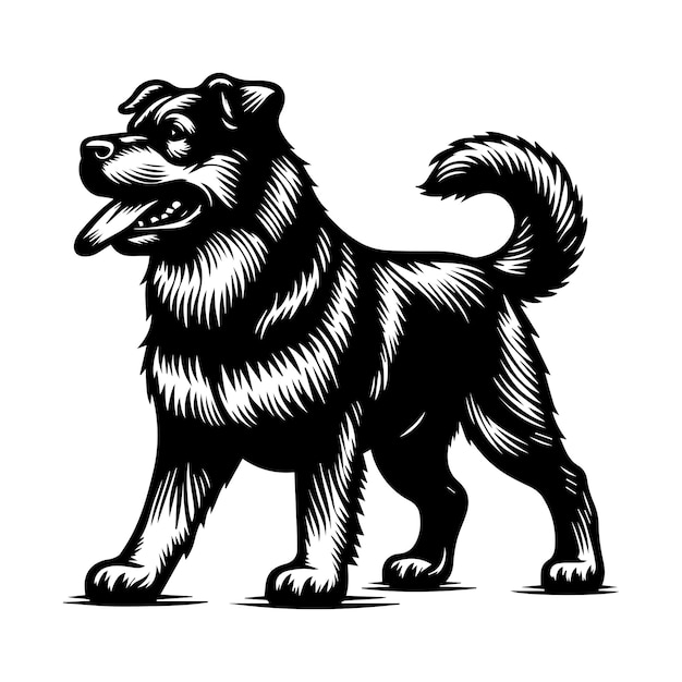 Vector ilustración de un perro