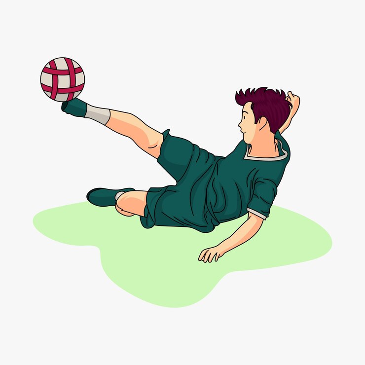 ilustración de personaje de deportes de fútbol