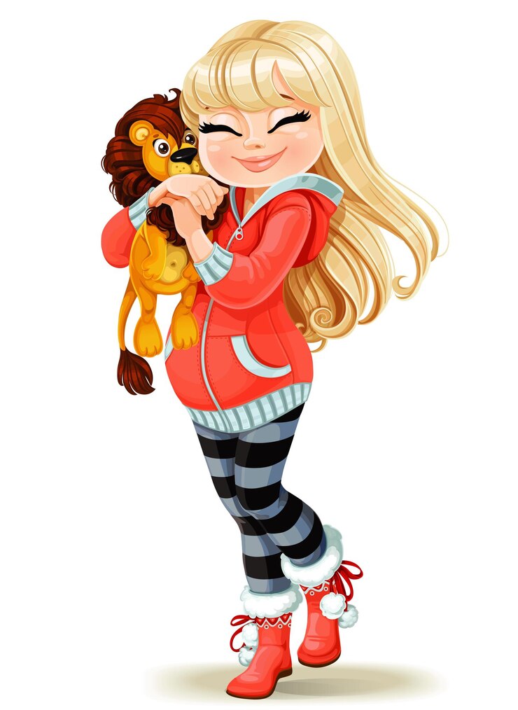 Vector ilustración de un personaje de dibujos animados femenino embarazado