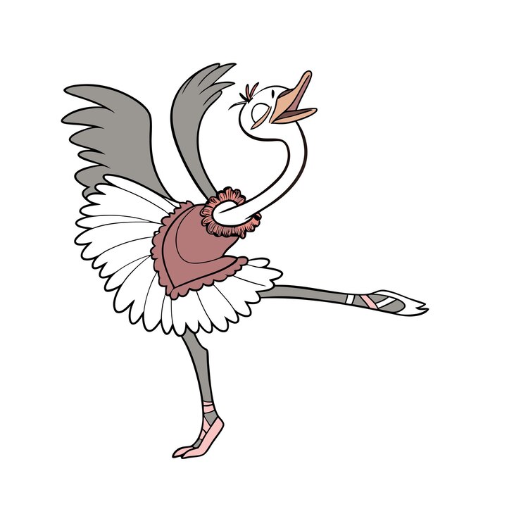 Vector ilustración de un personaje de dibujos animados único