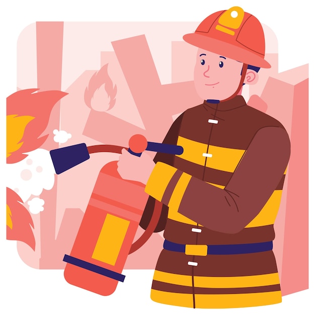 Ilustración del personaje de Firefigter