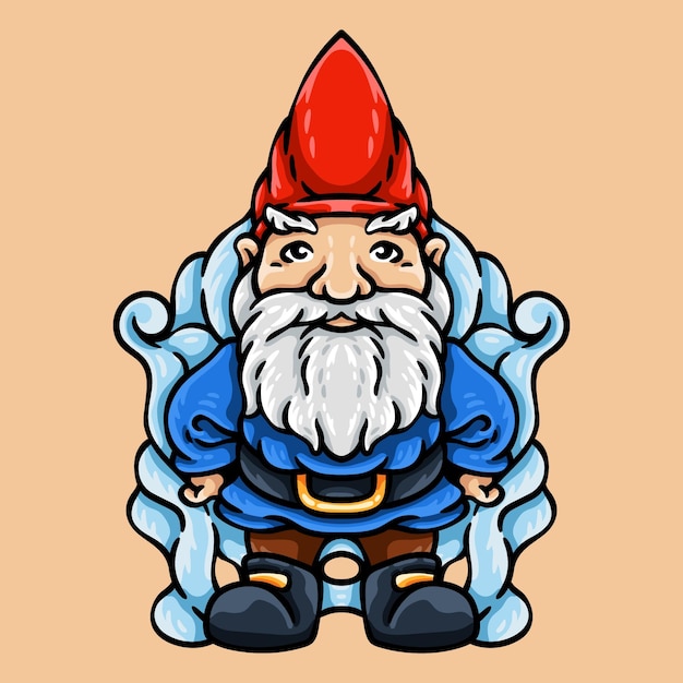 Ilustración de personaje de gnomo de Graden de pie