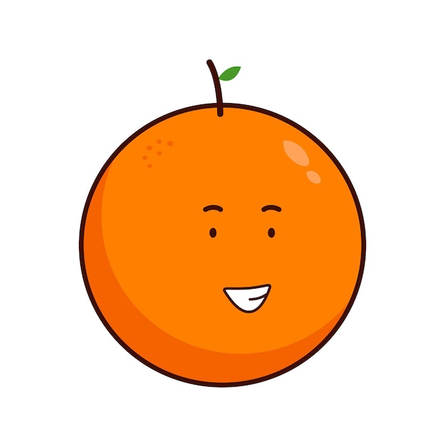 Ilustración de personaje naranja