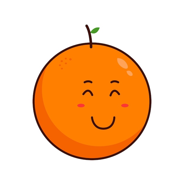 Ilustración de personaje naranja