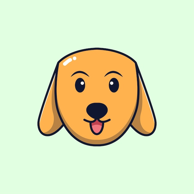 ilustración de personaje de perro de icono de animal