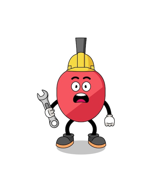 Ilustración de personaje de raqueta de tenis de mesa con error 404