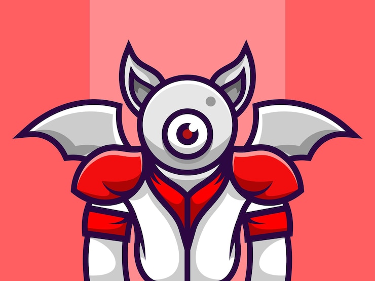 Vector ilustración de personajes alienígenas vector premium para juegos de logotipos