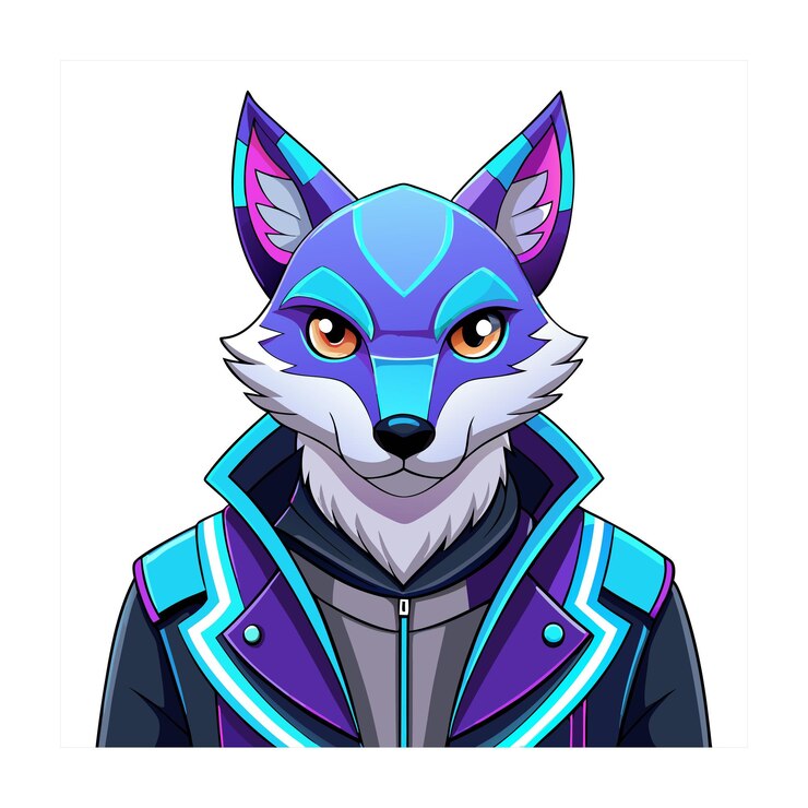Vector ilustración de personajes de dibujos animados diseñada como un nft para el arte digital