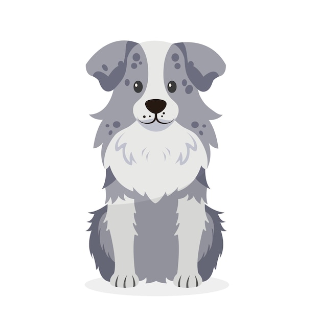 ilustración de personajes de mascota de perro de dibujos animados
