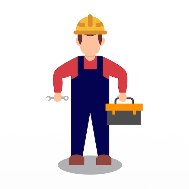 Ilustración de personajes de trabajadores Fondo Ilustración del Día del Trabajo Fondo