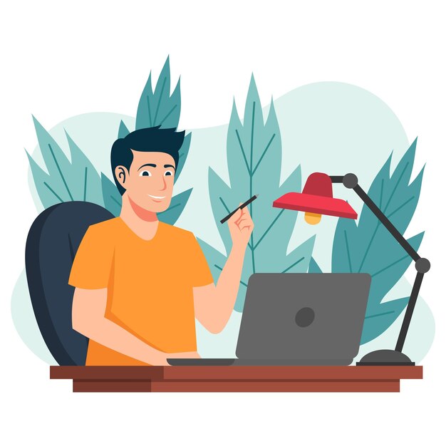 Ilustración de personas creativas
