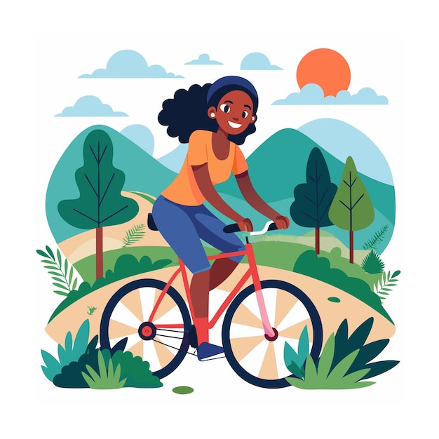 Ilustración de personas negras felices
