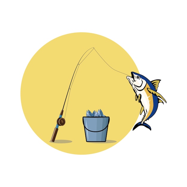 Ilustración de la pesca