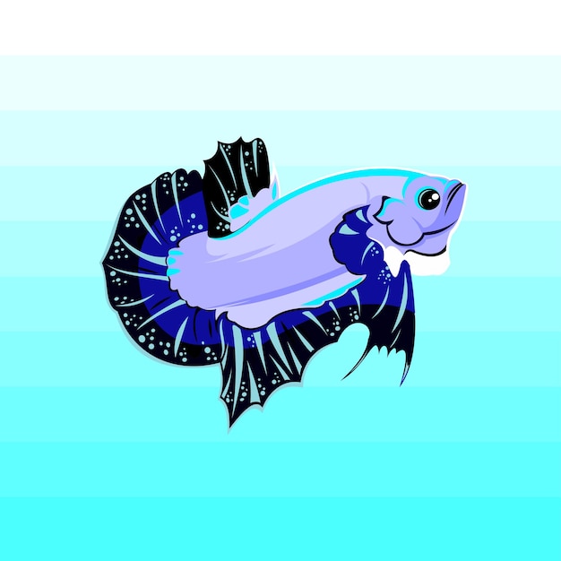 Ilustración de pez Betta