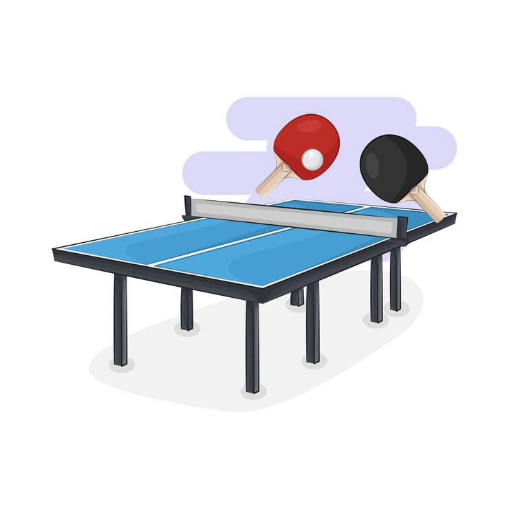 Vector ilustración del ping-pong
