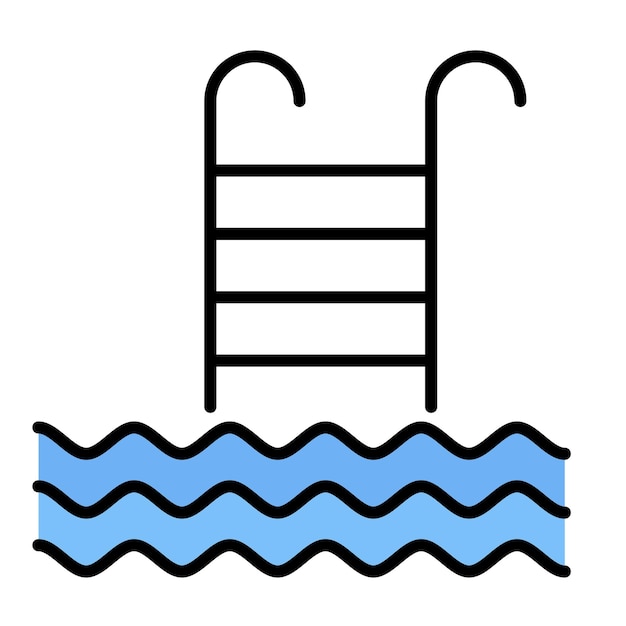 Ilustración de la piscina de masaje