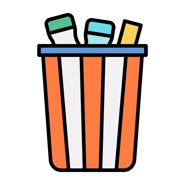 Ilustración de un piso de basura