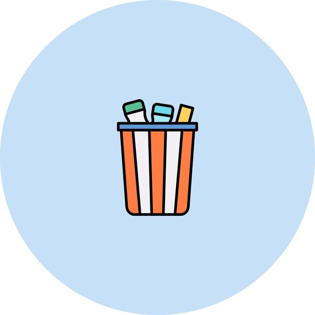 Ilustración de un piso de basura