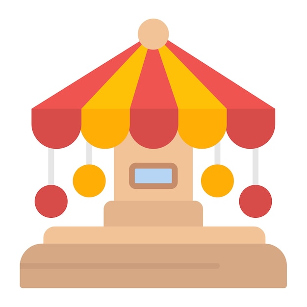 Ilustración del piso del parque de atracciones