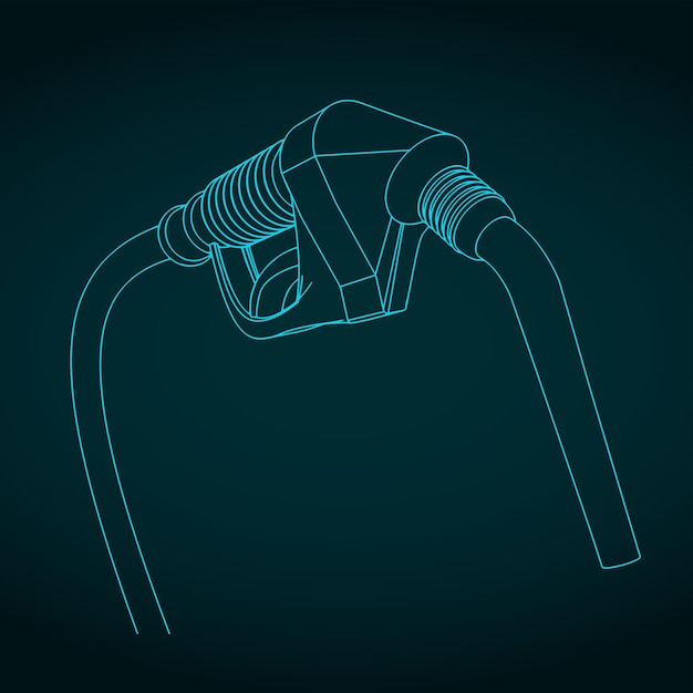 Ilustración de una pistola de gasolina