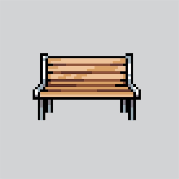 Ilustración de pixel art bench park pixelado bench park bench park pixelado para el juego de pixel art