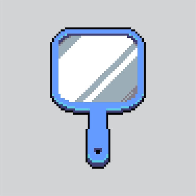 Ilustración de pixel art espejo pixelado pared espejo belleza espejo pared pixelado para el pixel art