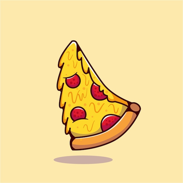 Ilustración de la pizza dibujada a mano