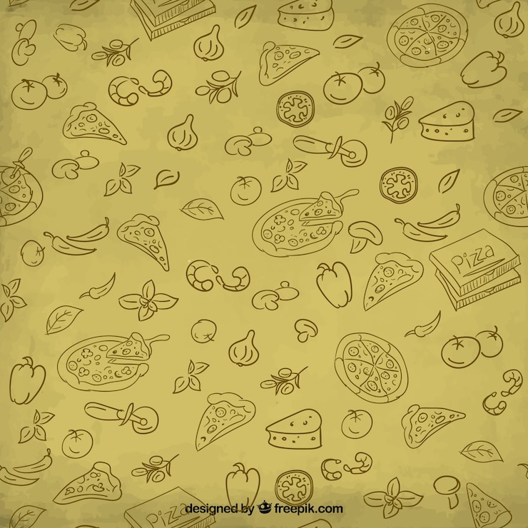 Vector ilustración de pizza