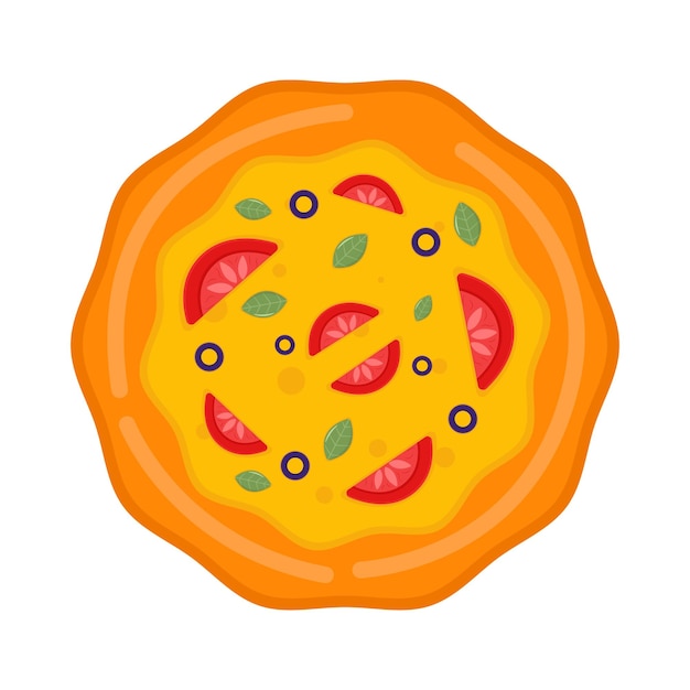 Ilustración de una pizza