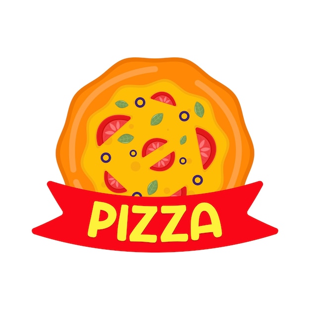 Ilustración de una pizza