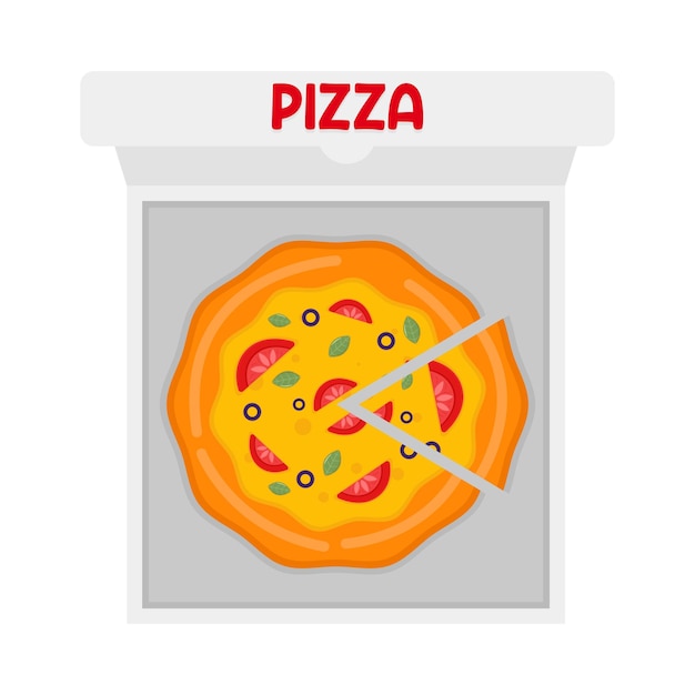 Ilustración de una pizza